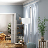 Bidford Floor Lamp By Eglo - White Color near window