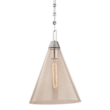 Newbury Pendant by Hudson Valley, Finish: Brass Aged, Nickel Polished, Size: Small, Large,  | Casa Di Luce Lighting