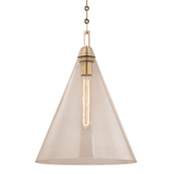 Newbury Pendant by Hudson Valley, Finish: Brass Aged, Nickel Polished, Size: Small, Large,  | Casa Di Luce Lighting