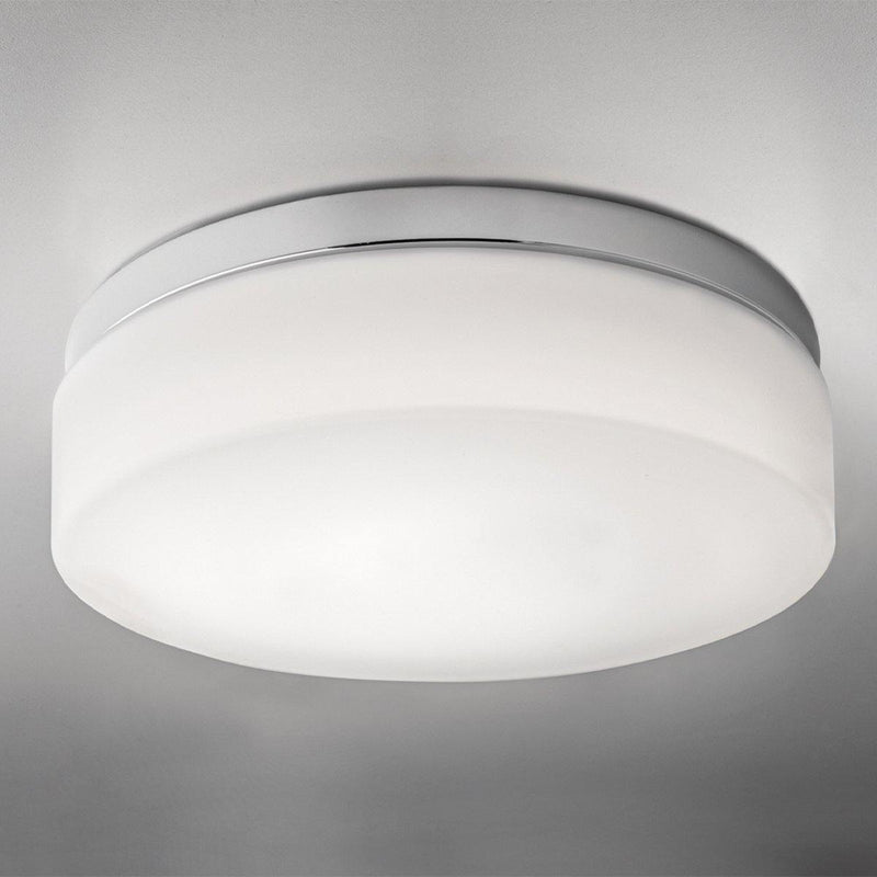 Drum Metal Wall-Ceiling Light by Ai Lati, Finish: White, Size: Small,  | Casa Di Luce Lighting