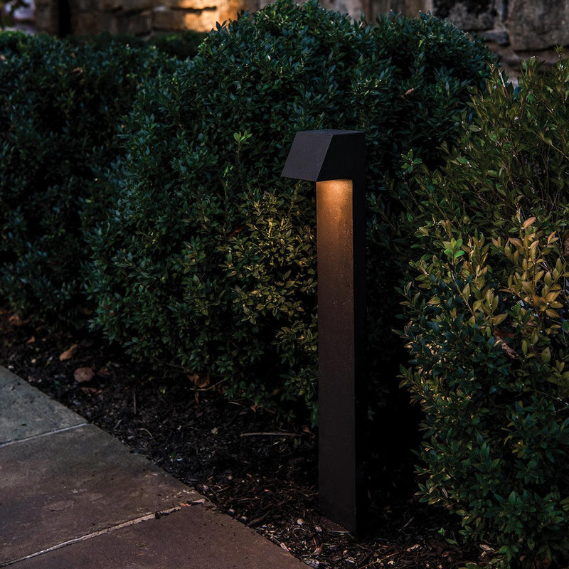 Bronze on Aluminum Quad LED Path Light in outdoor