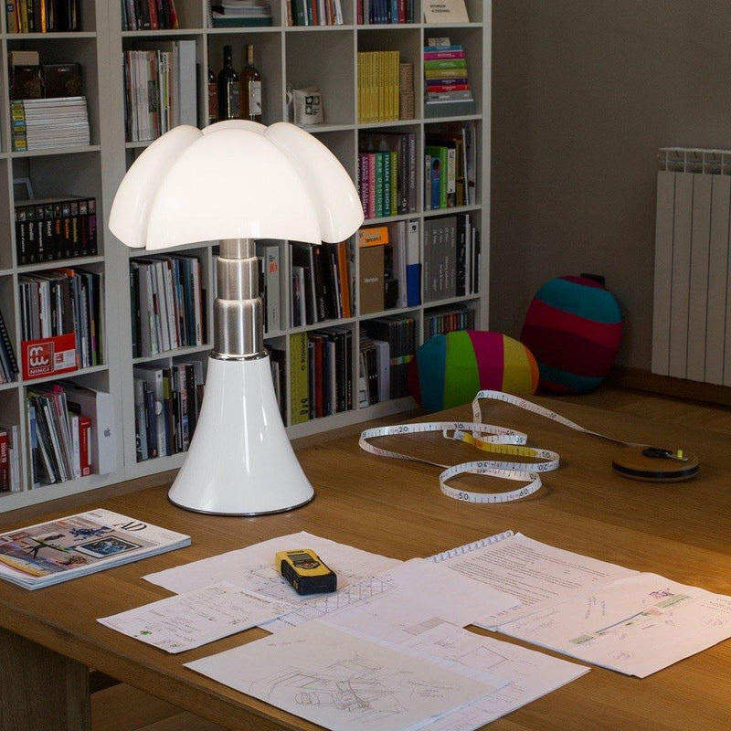 Medium Pipistrello Table Lamp by Martinelli Luce, Color: White, Dark Brown, Green, Brass Satin, ,  | Casa Di Luce Lighting