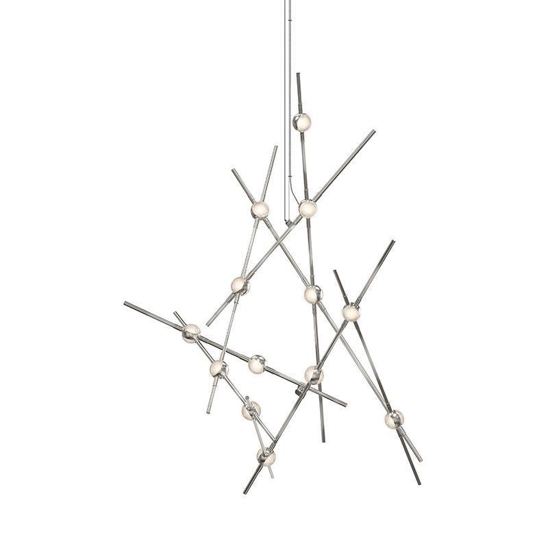 Constellation Aquila Minor Chandelier by Sonneman, Color: Clear, White, ,  | Casa Di Luce Lighting