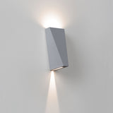 Alu Grey Topix Outdoor Wall Light by Delta Light