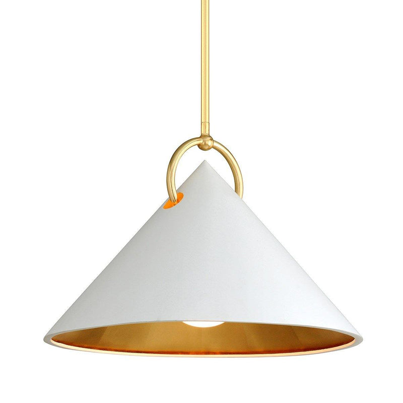 Charm Pendant by Corbett, Finish: White, Size: Small,  | Casa Di Luce Lighting