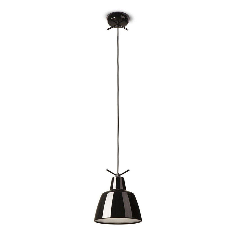 Clochef S Pendant by Leucos, Color: Gloss Black-Accord, Light Option: LED,  | Casa Di Luce Lighting