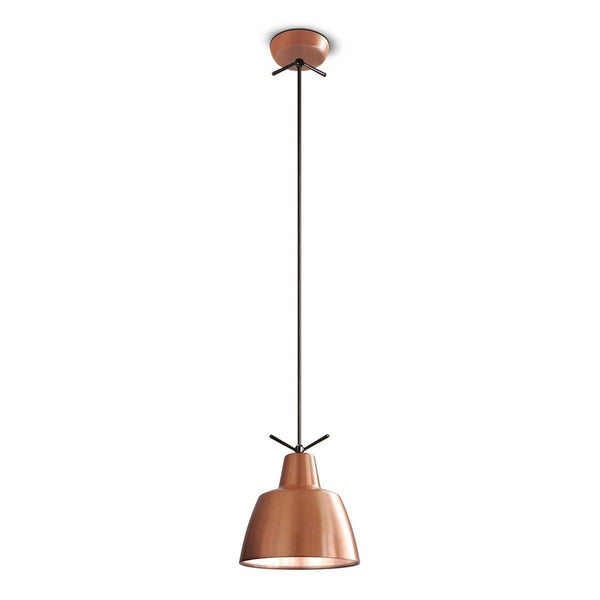 Clochef S Pendant by Leucos, Color: Varnished Brushed Copper-Leucos, Gloss Black-Accord, Gloss White, Light Option: E26, LED,  | Casa Di Luce Lighting