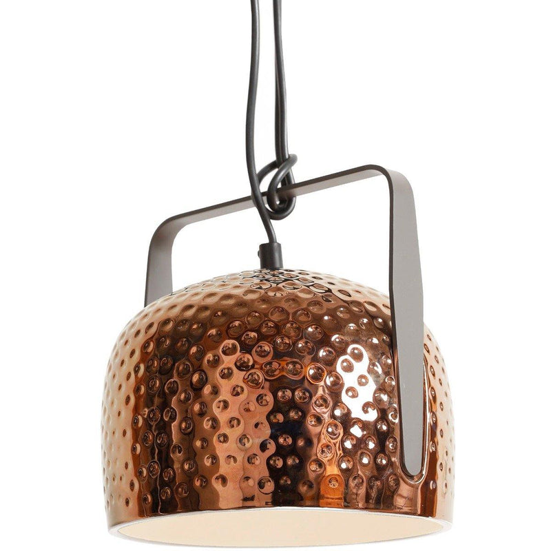 Bag Textured Pendant by Karman, Color: Textured Glossy Bronze-Karman, Size: Small,  | Casa Di Luce Lighting