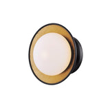 Cadence Semi-flush Ceiling Light by Mitzi, Finish: Black Lustro/Gold Leaf Combo-Mitzi, White Lustro/Gold Leaf Combo-Mitzi, Size: Small, Medium, Large,  | Casa Di Luce Lighting
