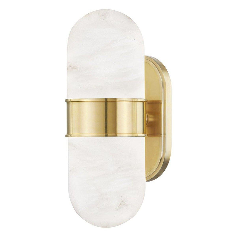 Beckler Wall Sconce by Hudson Valley, Finish: Brass Aged, ,  | Casa Di Luce Lighting