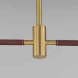 Domain 2 Light Suspension By Studio M, Finish: Natural Aged Brass