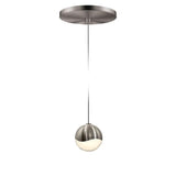 Grapes LED Pendant By Sonneman Lighting, Size: Small, Finish: Satin Nickel, Canopy Style: Round Canopy