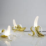 Banana Lamp Dewey By Seletti, Finish: Gold