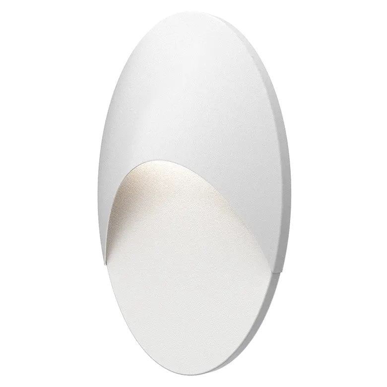 Ovos Indoor-Outdoor Wall Light By Sonneman Lighting, Finish: Textured White, Shape: Oval