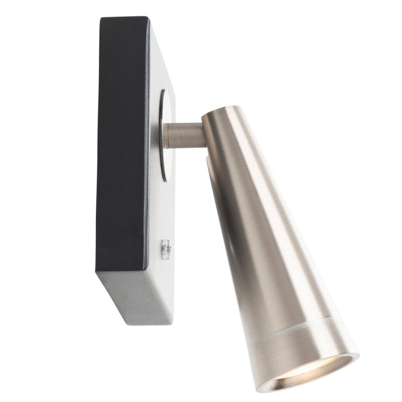 Arne Wall Light By W.A.C. Lighting, Finish: Black / Brushed Nickel