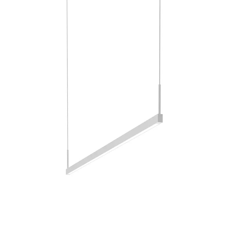 Thin-Line LED Pendant By Sonneman Lighting, Size: Medium, Finish: Satin White