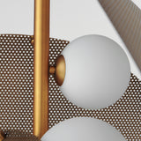 Chips Vertical Suspension By Studio M, Finish: Natural Aged Brass