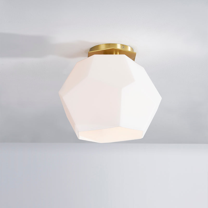 Tring Ceiling Light By Hudson Valley, Finish: Aged Brass
