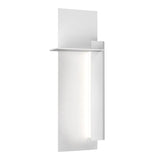 Backgate Indoor-Outdoor Sconce By Sonneman Lighting, Size: Medium, Finish: Textured White, Orientation: Right