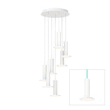 Cielo Multilight Chandelier by Pablo, Finish: White/Turquoise Cord, Number of Lights: 7 lights,  | Casa Di Luce Lighting