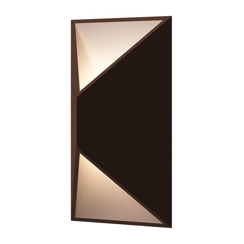 Bronze Prisma Indoor/Outdoor LED Wall Sconce by Sonneman Lighting