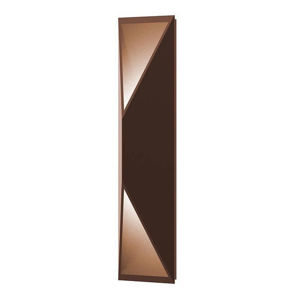 Bronze Prisma Indoor/Outdoor Tall LED Wall Sconce by Sonneman Lighting 