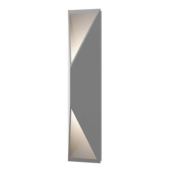 Gray Prisma Indoor/Outdoor Tall LED Wall Sconce by Sonneman Lighting 