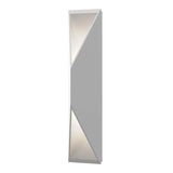 White Prisma Indoor/Outdoor Tall LED Wall Sconce by Sonneman Lighting 