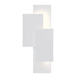 Offset Panels Indoor-Outdoor LED Wall Sconce by Sonneman, Finish: Bronze, Grey, White, ,  | Casa Di Luce Lighting