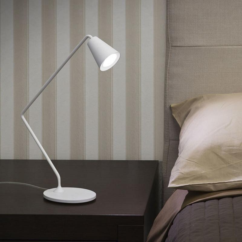 Conus Table Lamp by Linea Light, Color: Embossed White-Linea Light, Size: Small,  | Casa Di Luce Lighting