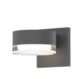 Reals Downlight Outdoor LED Wall Sconce Plate Cap with Clear Lens by Sonneman Lighting