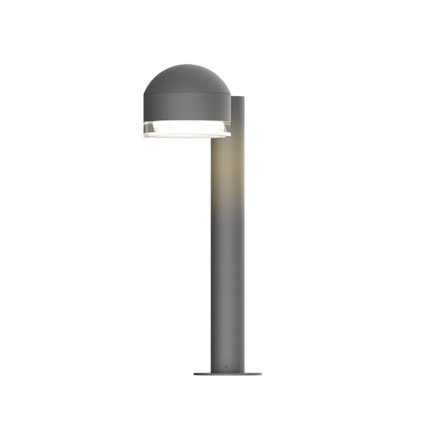 Gray Reals LED Bollard Dome Cap with Clear Lens by Sonneman Lighting