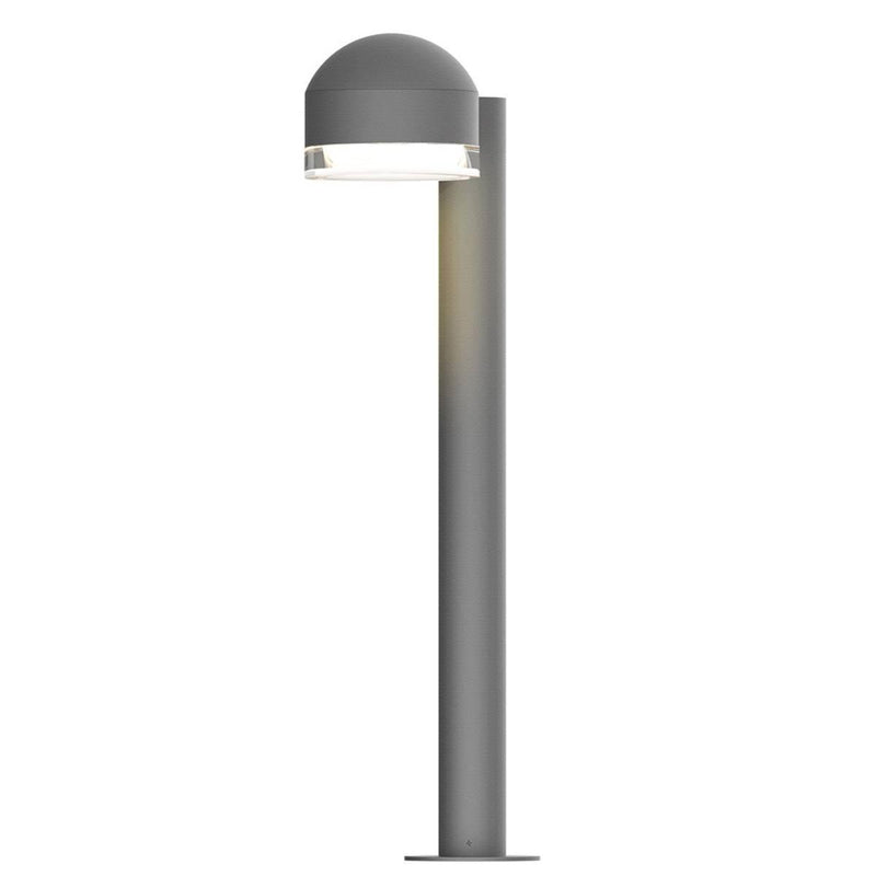 Gray Reals LED Bollard Dome Cap with Clear Lens by Sonneman Lighting