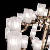 Artu Chandelier by Italamp, Finish: Brushed Chrome, Gold Nickel, ,  | Casa Di Luce Lighting