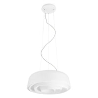 Embossed White Small Rose Pendant by Linea Light
