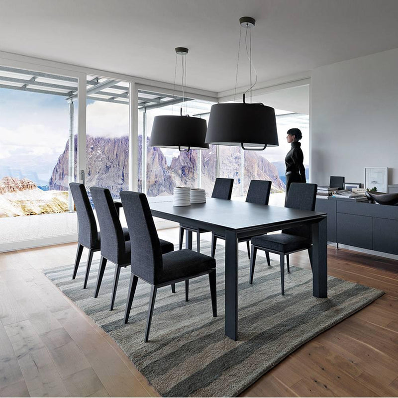 Bess Chair CS-1294  by Calligaris by CDL (Casa Di Luce Collection), Frame Colors: Walnut, Graphite, Wenge, Smoke, Natural, Seat Colors: Anthracite, Cord, Sand,  | Casa Di Luce Lighting