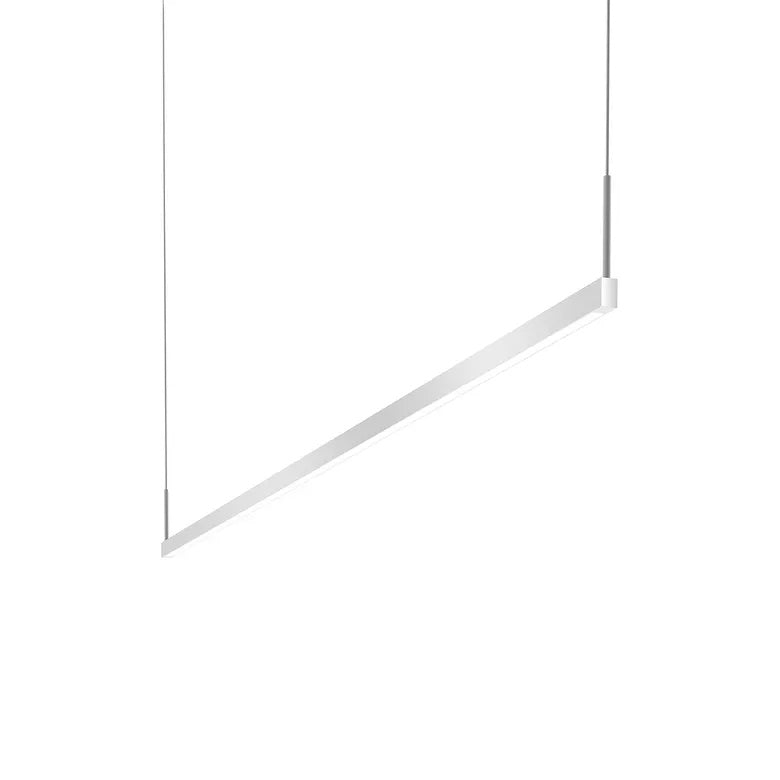 Thin-Line LED Pendant By Sonneman Lighting, Size: Large, Finish: Bright Satin Aluminum