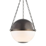 Distressed Bronze Sphere No.2 Pendant by Hudson Valley Lighting