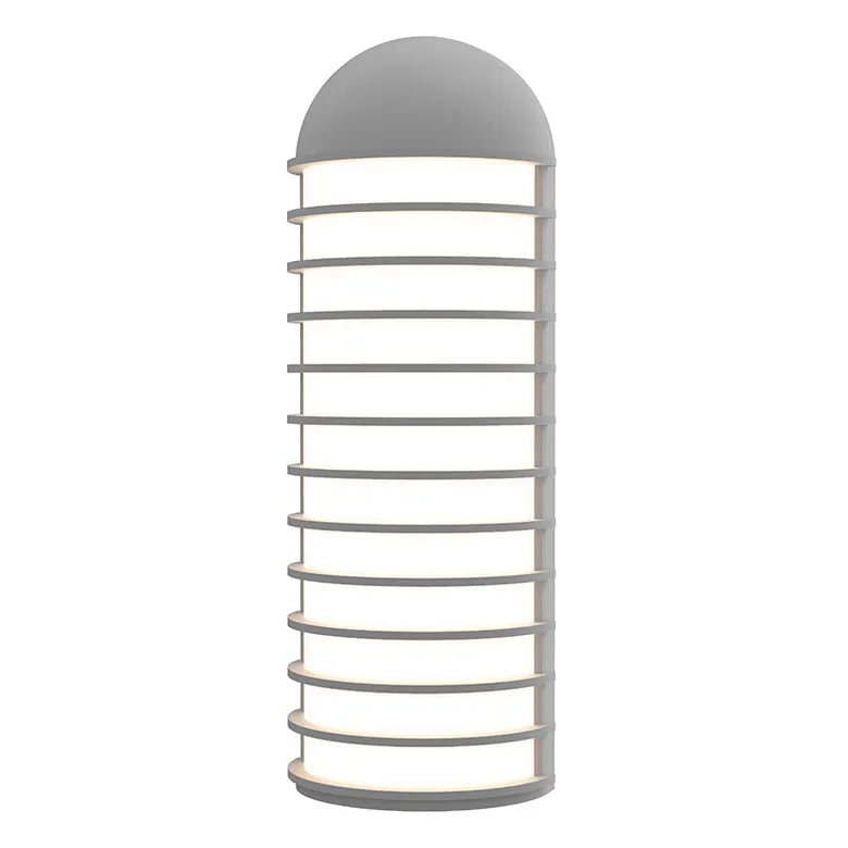 Lighthouse Indoor-Outdoor Wall Light, Size: Large, Finish: Textured Gray