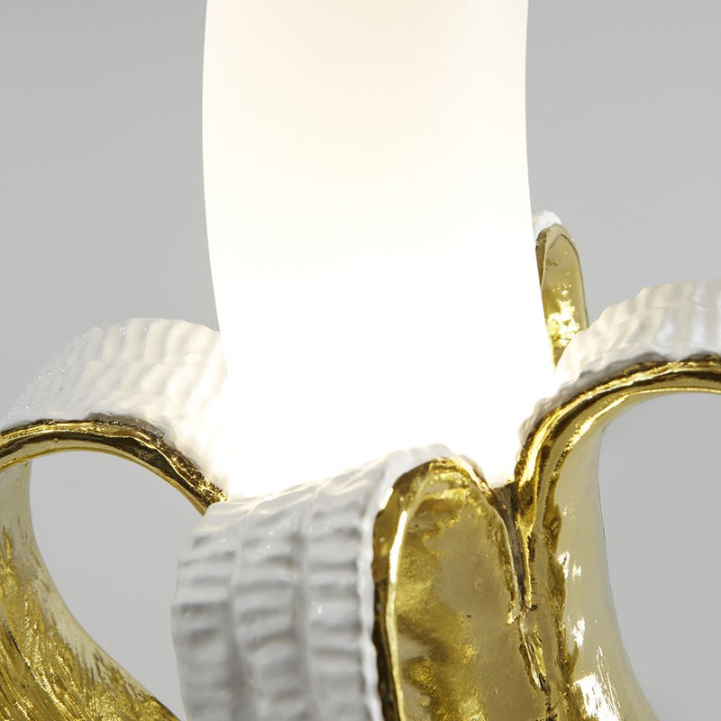 Banana Lamp Dewey By Seletti, Finish: Gold