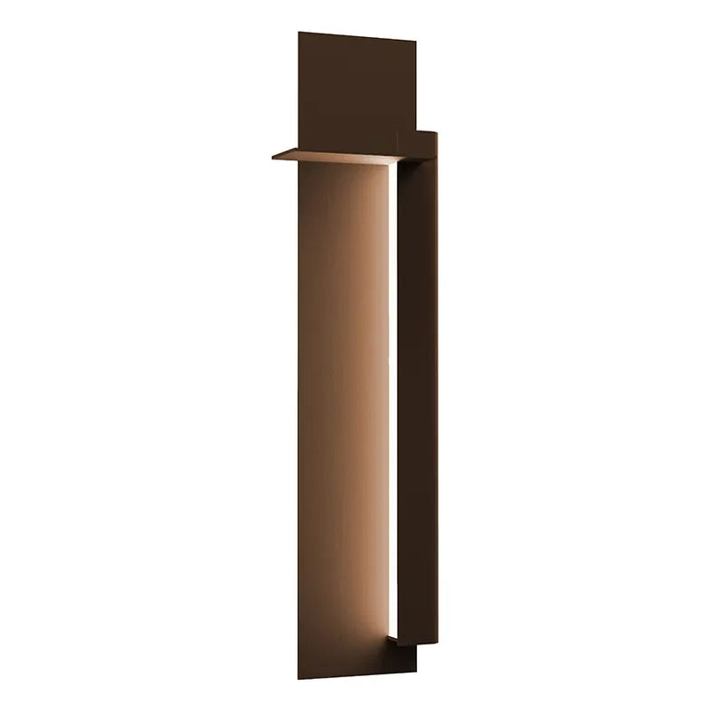 Backgate Indoor-Outdoor Sconce By Sonneman Lighting, Size: Large, Finish: Textured Bronze, Orientation: Right