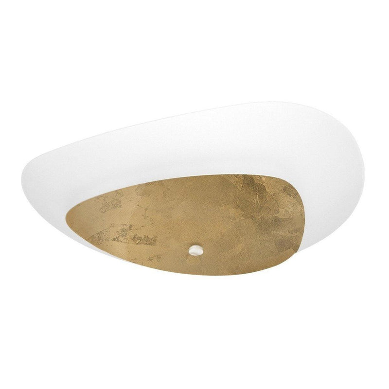 Moledro Flushmount by Linea Light, Color: White/Gold, ,  | Casa Di Luce Lighting