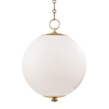 Aged Brass Sphere No.1 Pendant by Hudson Valley Lighting