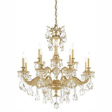 Milano 5682 Chandelier by Schonbek, Finish: Gold Parchment-Schonbek, Crystal Color: Crystal-Schonbek,  | Casa Di Luce Lighting