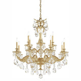 Milano 5682 Chandelier by Schonbek, Finish: Gold Heirloom-Schonbek, Crystal Color: Crystal-Schonbek,  | Casa Di Luce Lighting