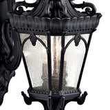 Textured Black Tournai Outdoor Wall Lantern by Kichler