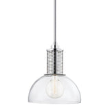Halcyon Pendant by Hudson Valley, Finish: Nickel Polished, Size: Large,  | Casa Di Luce Lighting