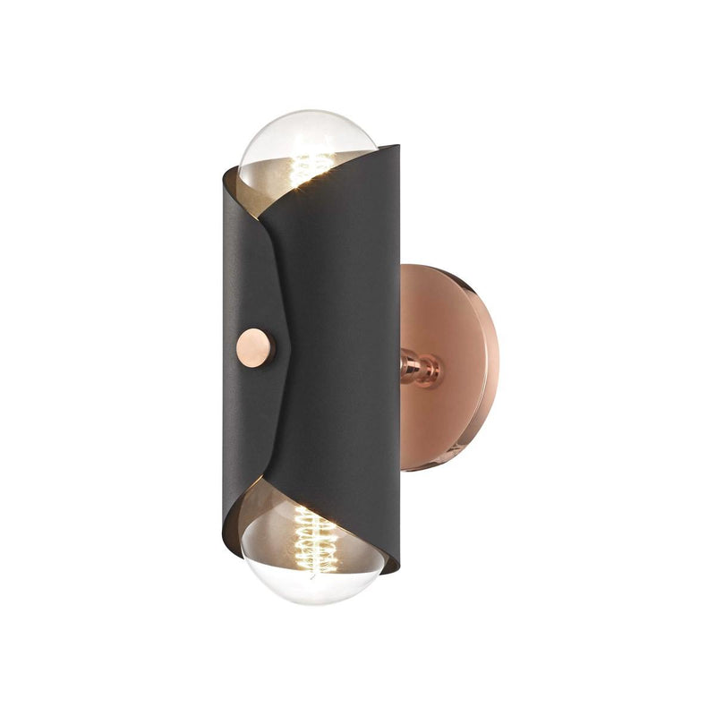Immo Wall Sconce by Mitzi, Color: Black, Finish: Polished Copper-Mitzi,  | Casa Di Luce Lighting