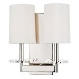 Chelsea Wall Sconce by Hudson Valley, Finish: Nickel Polished, Number of Lights: 2,  | Casa Di Luce Lighting