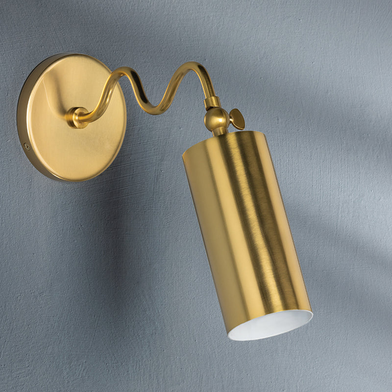 Bea Wall Sconce By Mitzi - Aged Brass on Wall